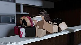 Cheerleader Bent Over for Follower's Deepthroat Creampie After Cafe Closes?