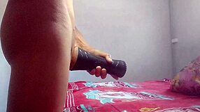 Dude tests new fuck doll with massive cock slamming her tight holes amateur style