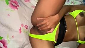 Brazilian Bikini Wife Bends for Husband's Friend's Cock in POV