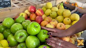 Horny French Metisse Beauty Gets Slammed by Two Huge Cocks in Wild 3some!