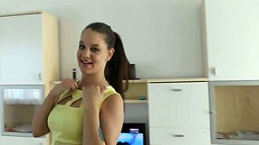 my teen slut angelina brill dances lap on bbc then creampie fills her