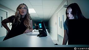 lesbian vampire blake blossom fingers mesmerized slave rissa may's wet pussy 👅💦 halloween femdom domination