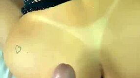 Housewife sneaks dentist cock into husband's bed for secret pounding