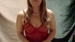 French housewife slave bound in body suit takes belt whips on bent over ass