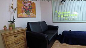 Lala Rose gags on cock before skinny anal assfucking