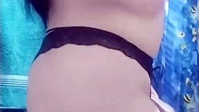 secretaria culona mexicana strips uniform shows fat ass big tits laundry fuck