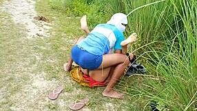 INDIAN WIFE BENT OVER FOR HARD ANAL DOGGY AT RANCH