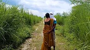 INDIAN WIFE BENT OVER FOR HARD ANAL DOGGY AT RANCH