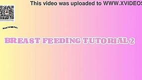 College Coed Lactates Milk from Massive Natural Tits