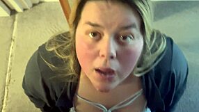 i trace the alphabet on her big natural tits before fucking the chubby latina milf.