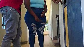 Miss Apple Bottom shy village girl freaks in bed