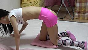 azusa natsume's workout hides a petite panty tease surprise