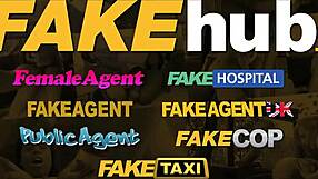 Brunette hops in fake taxi and works out hard on driver's cock