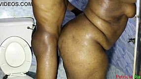 my bbw desi aunty joins me for bathroom sex during bath time