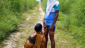 INDIAN WIFE BENT OVER FOR HARD ANAL DOGGY AT RANCH