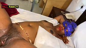 he bends curvy ebony stepsis over bed cums deep in pregnant pussy