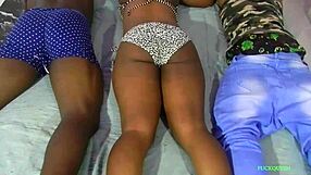 Sweet Ebony BBW Group Fuck Wakes Everyone for Hairy Pussy Creampie and BBC Orgy