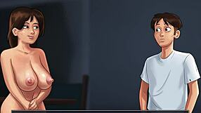 debbie from summertime saga fingers in casual fun