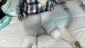 Mature Milf Fingers Doggystyle Wet Pussy to Squirting Orgasm in Stockings Heels