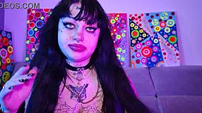 deedee love whispers dirty while fingering her pierced tits craving your cum