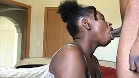 i wake him for sloppy deepthroat on my big black cock