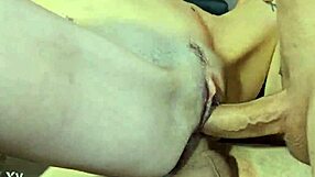 Skinny Leila Botwin rough anal DP threesome ends in piss facial