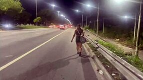 Esposa screams wild getting fucked hard by stranger outdoors!!