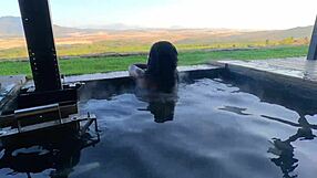 ebony secretary rides boss's big black cock in steamy jacuzzi fuck