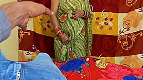 Indian bride's dirty talk while bent over bedroom doggystyle fuck!