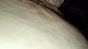 Brunette's tits pour fresh nipple latte