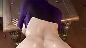 witch raven bent over taking monster cock doggystyle on halloween night?