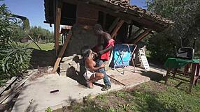 discover margot la profumosa's chained assfucking by big black cock creampie deepthroat swallow