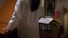 latina doctor seduces petite nurse with pussy licking to avoid hospital trouble