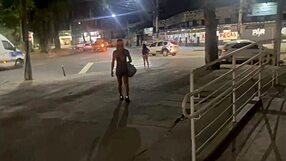 Esposa screams wild getting fucked hard by stranger outdoors!!