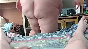 i love this bbw milf's sloppy cum mouth blowjob