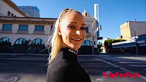 i can't get enough of this blonde white girl craving asian cock in public raceplay walks...