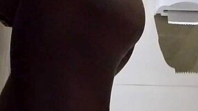 hey watch me flash my pregnant tits in the shopping mall bathroom...