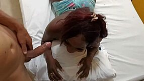 close up on bbw latina stepsis huge ass getting worshipped and licked