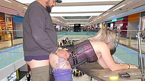 we fuck hard in public mall corset jeans ripped anal creampie squirting everyone watches homemade