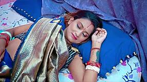 Juicy Indian housewife moans through romantic bedroom blowjob and pussy fuck?
