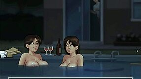 debbie from summertime saga fingers in casual fun