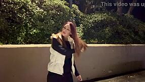 Italian MILF Artemisia Love flaunts big tits in late night smoke