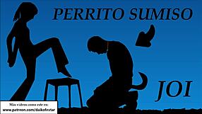 Spanish Mistress JOI Transforms You into Personal Dog Pet with Foot Commands