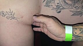 Gloryhole luck sucks with small thin cock, cuckold husband films girlfriend!!