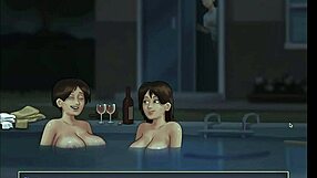 debbie from summertime saga fingers in casual fun