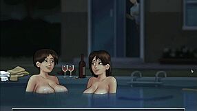 debbie from summertime saga fingers in casual fun