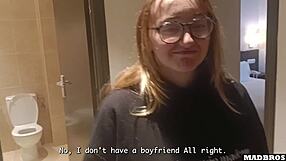 wanna see this pretty spanish girl pounded rough by roommate?