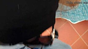 Blonde Milf in Glasses Heels Pantyhose Gags on Huge Cock Deepthroat Before Swallowing Cum POV