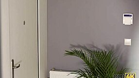 Old4K! Old Man Stretches Blonde's Pussy Before Massive Facial!