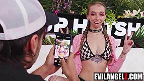 breezy bri deepthroats huge cock then takes nasty anal pounding.